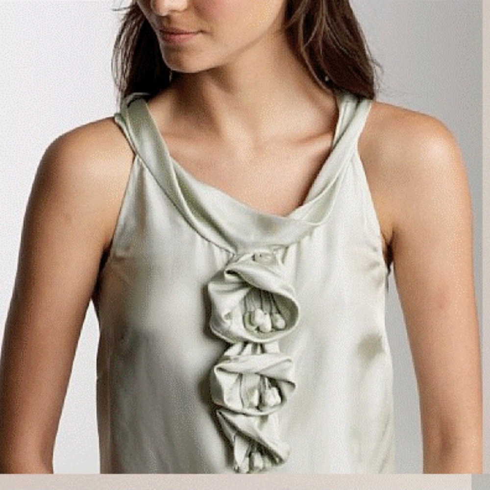 Jcrew sleeveless 100% Silk Blouse 12